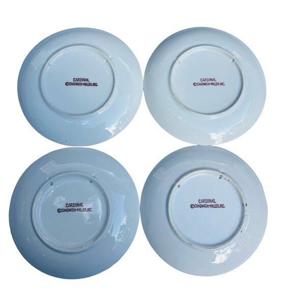 Cardinal By Chadwick- Miller Inc Japan Gold Trim 6”Decorative Plate Bird Lover - Picture 7 of 8